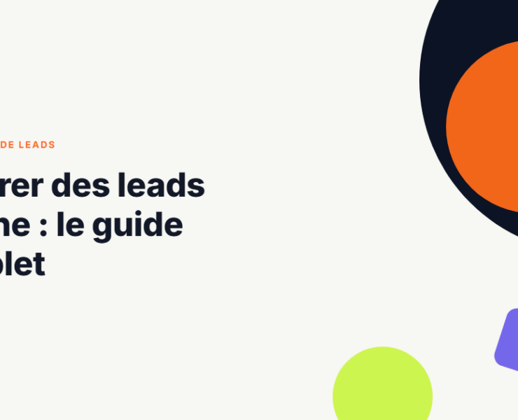 Illustration abstraite aux couleurs Spotinleads pour l'article génération de leads cuisine